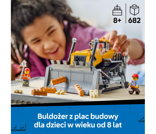 LEGO City 60466 Żółty buldożer z ładowarką - 1331643 - zdjęcie 4